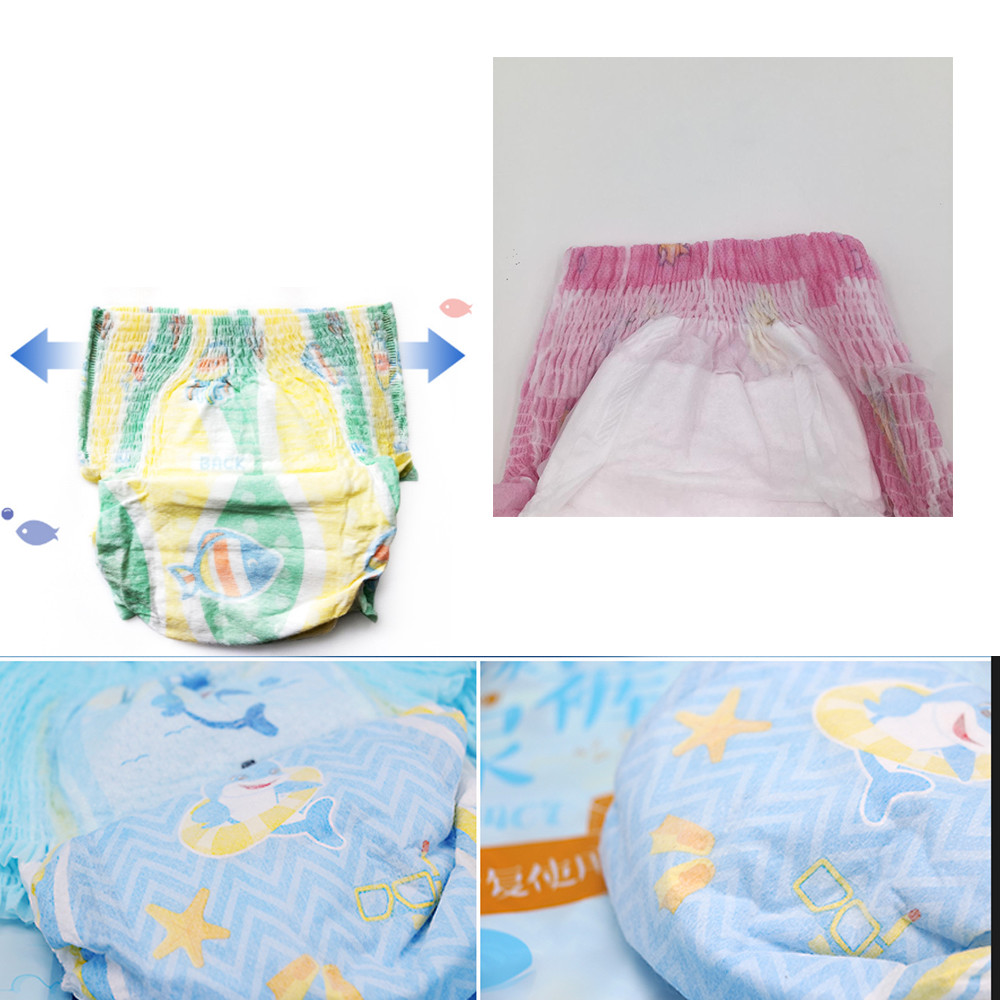 Elastic Waistband 18lbs Disposable Swim Nappies Soft Cloth Like Backsheet