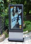 2500 nits High Brightness 55 inch Double Sided Outdoor Digital Totem , 2K