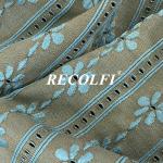 Anti Mold Flower Printing Green Athletic Wear Fabric 77% Repreve Nylon