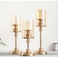 Buy cheap Aluminium Candle Holder Stand , Round Curved Nordic Candlestick product