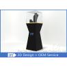 Buy cheap Fashion Pre-Assembled Black Glass Jewelry Tower Showcase With Lock from wholesalers