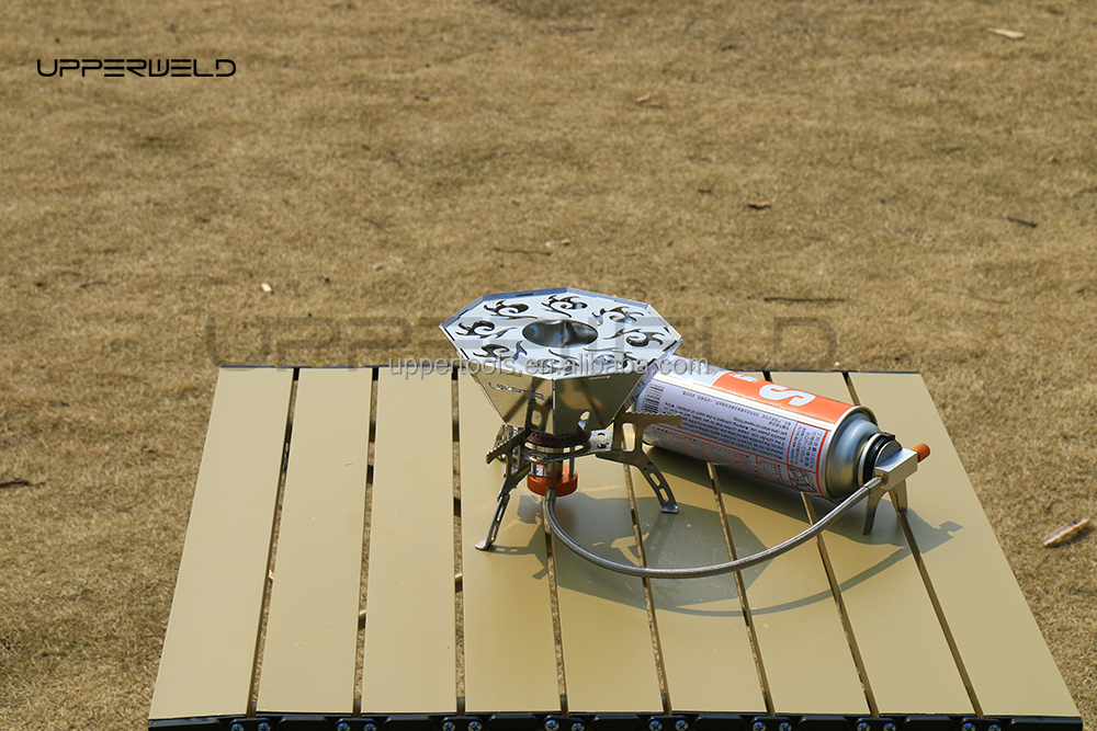 Compact Outdoor BBQ Spider Stove with Gas Stove Adapter Maximum Fire Burn Time 1 Hour