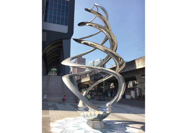 Buy cheap Decorative Large Stainless Steel Art Sculptures , Outdoor Metal Sculpture from wholesalers