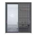 Commercial Glass Door With ≤2.1 Heat Insulation Coefficient From Aluminium