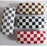 Buy cheap Fashionable glasses cases with white check leather design from wholesalers