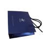 Buy cheap Navy Recycle Paper Cotton Twist Handle Ribbon Cloure Logo Stamped Paper Carrier Bags from wholesalers