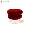 Buy cheap Eco Friendly Modern Foot Rest Stool Round Fabric Ottoman Stools ODM from wholesalers