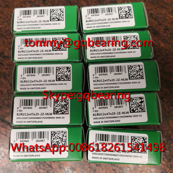 KLRU15X47X20-2Z-HLW Track Needle Roller Bearing 20mm Thickness Cam Follower Bearing