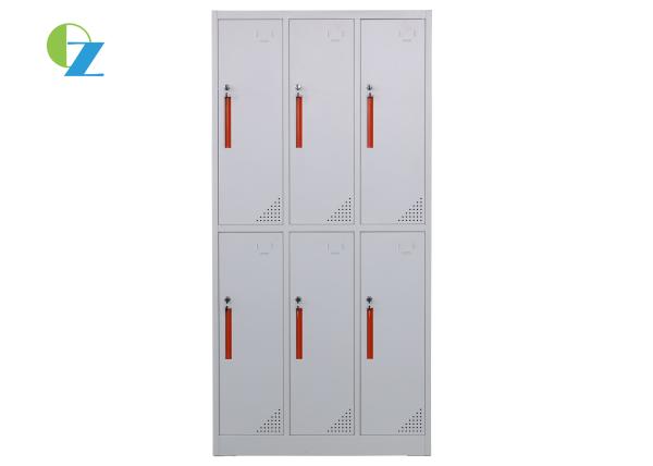 Buy cheap 1850mm Height 6 Door Steel Locker Storage Cabinet For Sports Club / Hospital from wholesalers