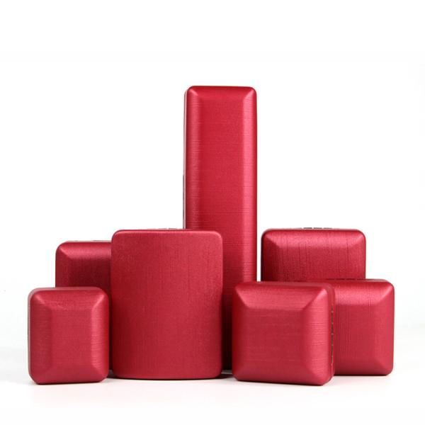 Red PU Leather Jewelry Box for Rings and Sets Customized Hanhong Design Iron
