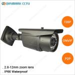 720p CMOS Waterproof IP Camera WDR 2.8-12mm Zoom Lens