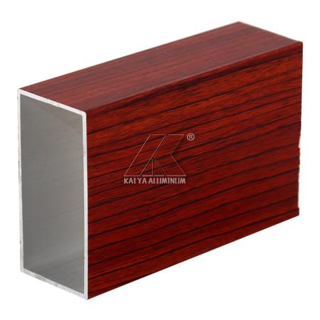 Buy cheap 6000 Series Square Tube Profile / Extruded Aluminium Profiles 4D Wood Grain from wholesalers