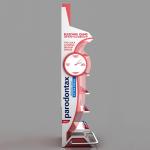 Floorstanding Cosmetic Display Stand Toothpaste Supermarket Shelf Rack With