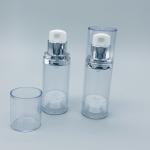 Silver transparent cosmetic packaging lotion essence PP airless lotion pump