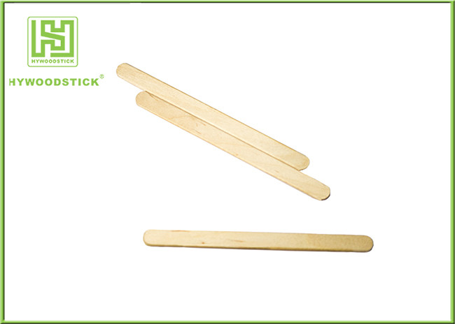 Eco Disposable Wooden Coffee Stirrer Sticks / Wooden Swizzle Sticks For Cafe Bar
