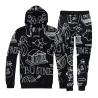 Buy cheap wholesale man's full white printing jogger tracksuit or oem service custom logo jogger sport suits from wholesalers
