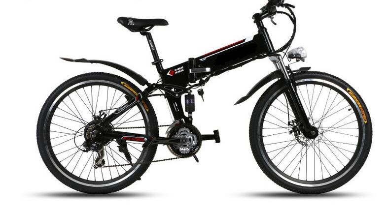 Lightweight Aluminum 350 Watt 26 Inch Folding Electric Bike
