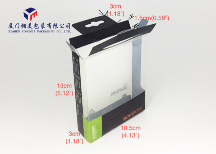 Hang Hole On Box Top Plastic Retail Packaging Boxes Eco Friendly 10.5X3X13cm