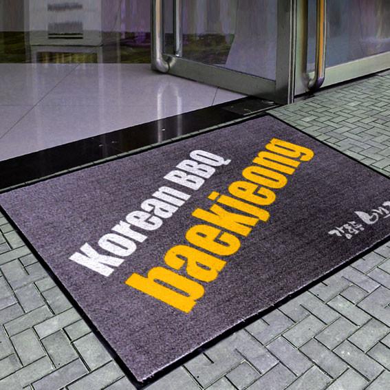 Buy cheap Welcome Logo Commercial Entrance Mats Nylon Surface Rubber Back from wholesalers