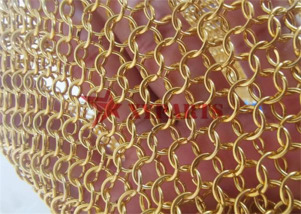 Buy cheap Chainmail 7mm Metal Ring Curtain For Office Partition from wholesalers