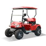Red Color 14 Inches Off-Road Tires 4 Wheel LSV Utility 2 Seater Mini Golf Cart