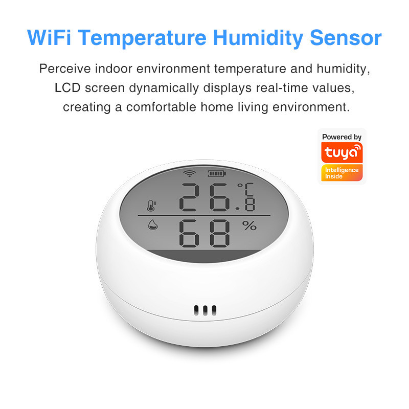 Hot Sales Tuya Smart Remote Control Wifi Temperature And Humidity Sensor