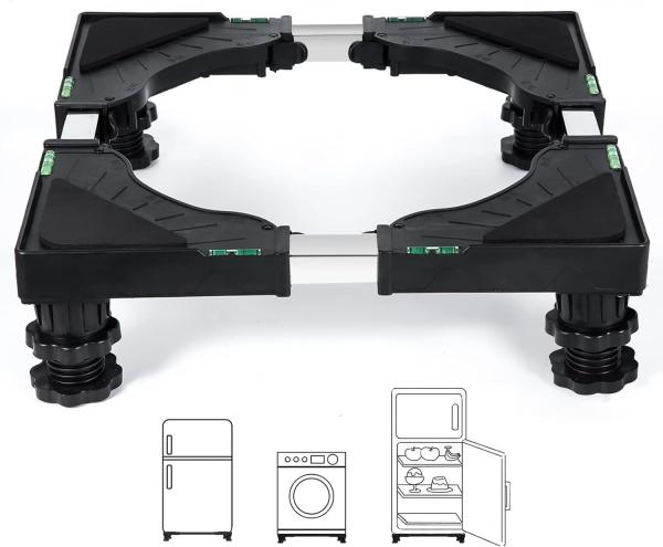 Buy cheap YlCaster Adjustable Universal Black Mobile Base Fridge Stand with 4 Strong Feet from wholesalers