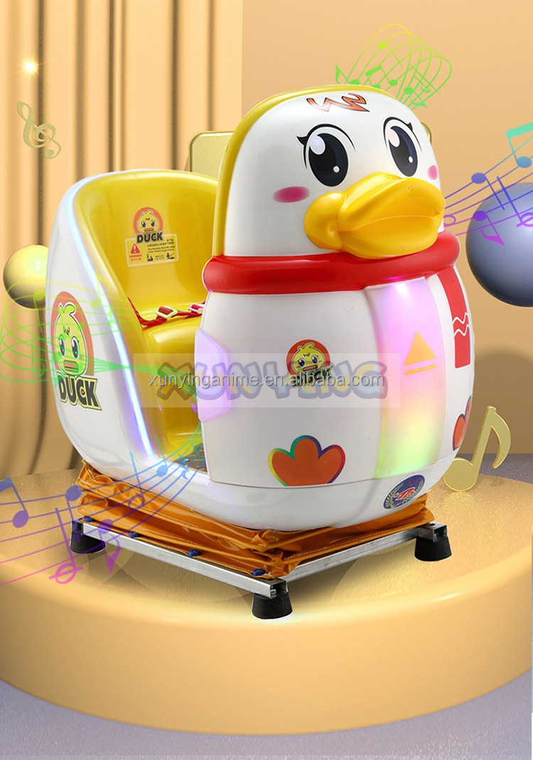 Happy Duck Car Coin Operated Kiddie Ride Amusement Game Machine