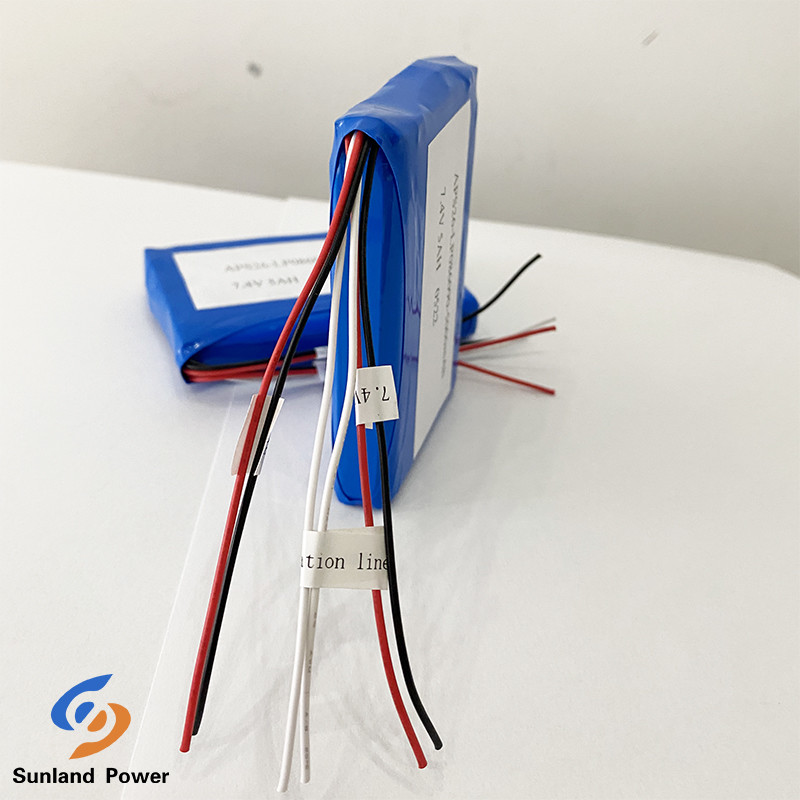 7.4V 5AH LP806090 2S1P Polymer Lithium Ion Batteries I2C Function With Fuel Gauge