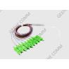 Buy cheap 1×8 Steel Tube SC/APC Mini Fiber Optical Cable Splitter from wholesalers