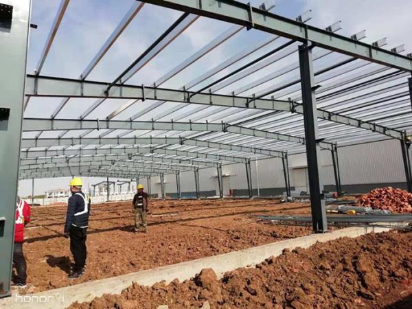 Buy cheap Welding galvanized prefabricated light steel workshop building light gauge steel structure construction from wholesalers