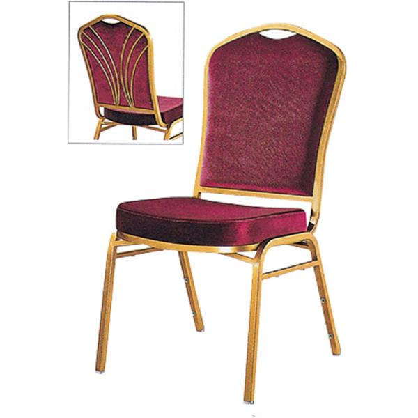 Buy cheap YLX-6074 Golden Aluminium/Steel Oil Painting Purple Church Banquet Chair from wholesalers