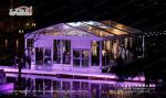 Exhibition Glass Wall Outdoor Event Tents 10x10m UV Resistant