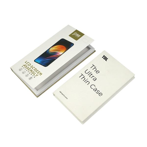 Buy cheap Mobile Phone Toughened Film Electronics Packaging Box Book Flip Color Box from wholesalers