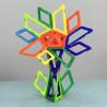 Buy cheap Colorful Flowers Magnetic Geometric Tiles Magnetic Building Blocks For 3 Year Olds from wholesalers