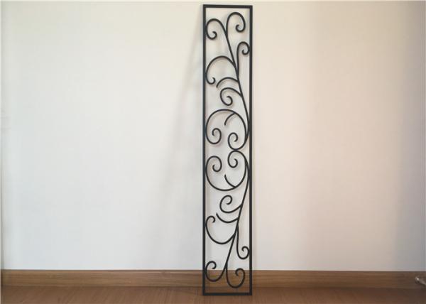 Buy cheap Custom Wrought Iron Entry Doors Thickness 30 Mm S509 Type Iron Mosaic Glass from wholesalers