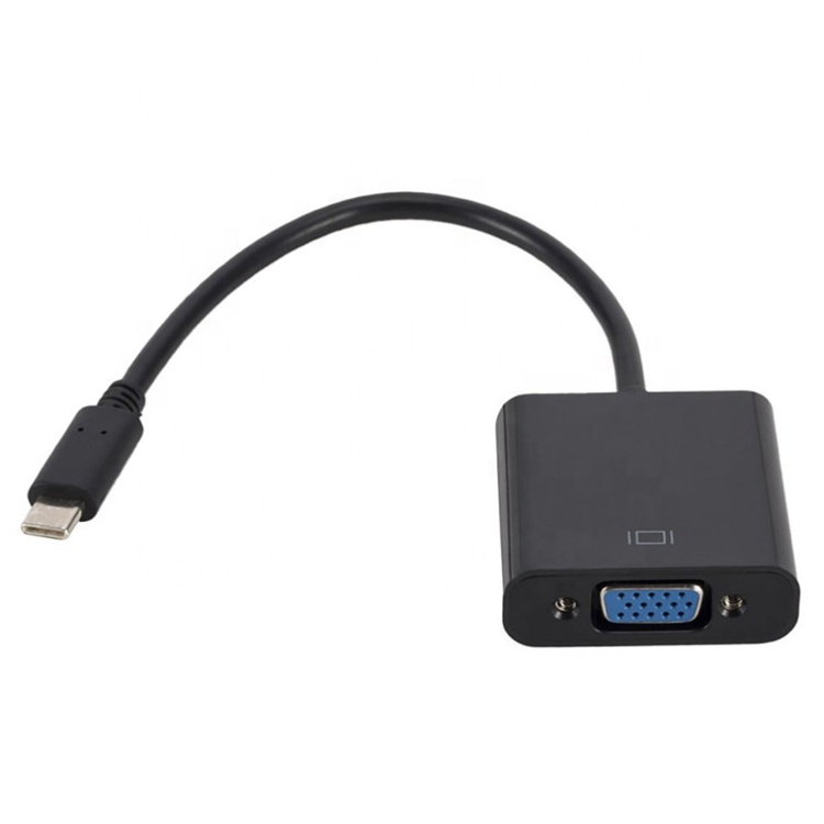 1080 P 4K USB Type C to VGA Converter Adapter for PC Computer Laptop