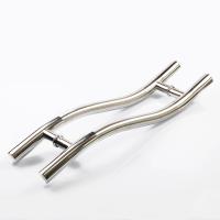Buy cheap 316SS 304SS Glass Door Hardware Accessories S Type Shower Room Handle 19mm Dia product