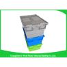 Buy cheap Durable Turnover Logistics Opaque Plastic Storage Boxes With Lid for foods from wholesalers