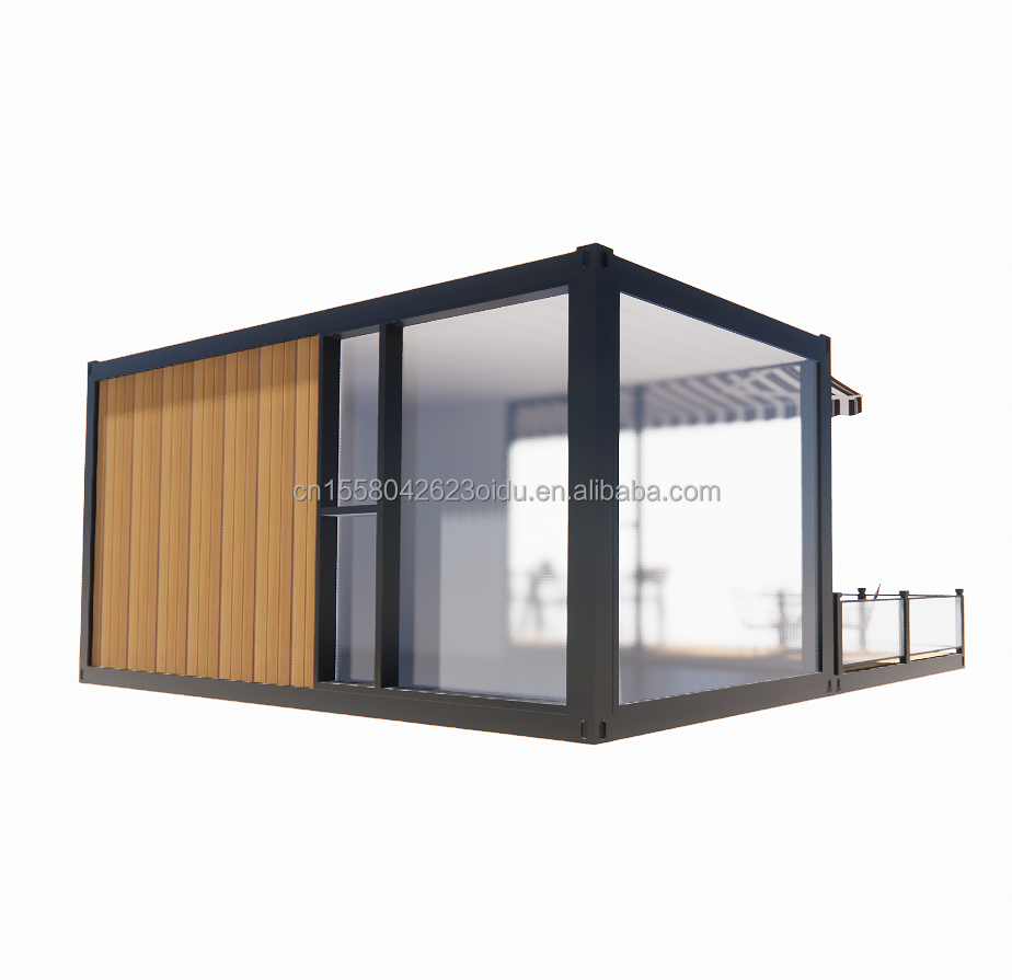 Shop 20ft Mobile Restaurant and Bar 10ft 20ft Shipping Wooden Container Kitchen Galvanized Steel Bending 180g Steel frame