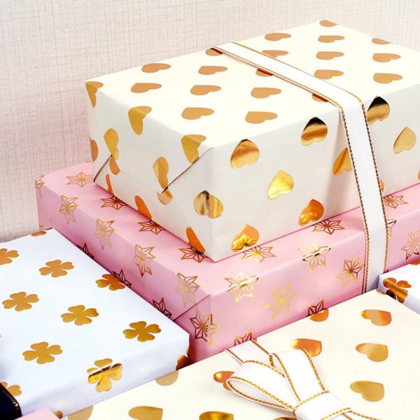 Buy cheap 50*70CM Floral CMYK Printed Gift Wrapping Paper Non Softening Present Wrapping Paper from wholesalers