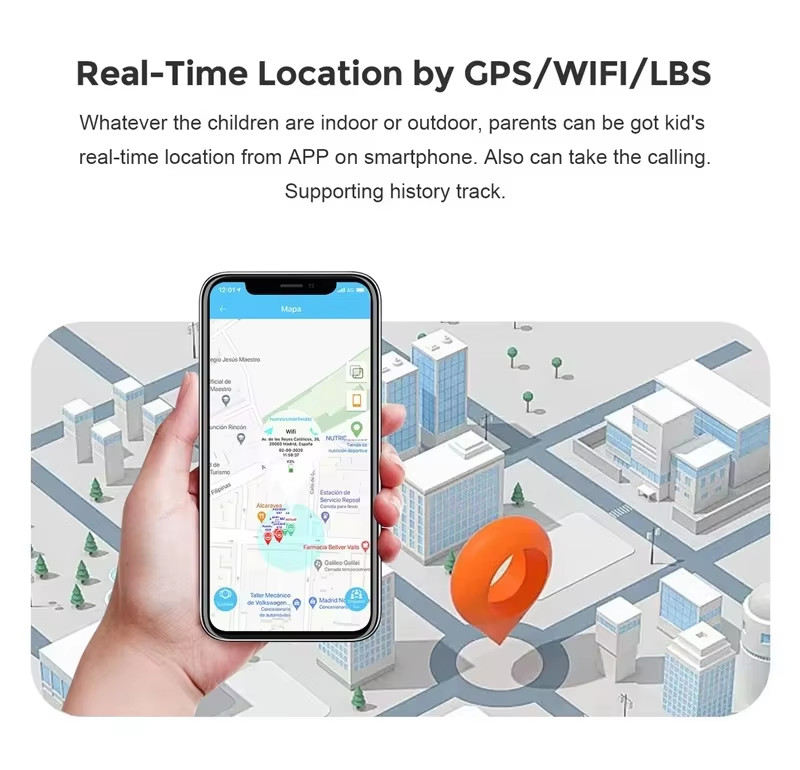 GEO SOS Call LT52E fitness tweens Childrens Tracker Watch IP67 Waterproof 950mAh