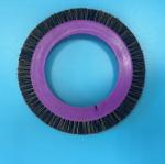 Bruckner Stenter Machine Parts Small Brush Wheel Purple Plastic Body Black Nylon