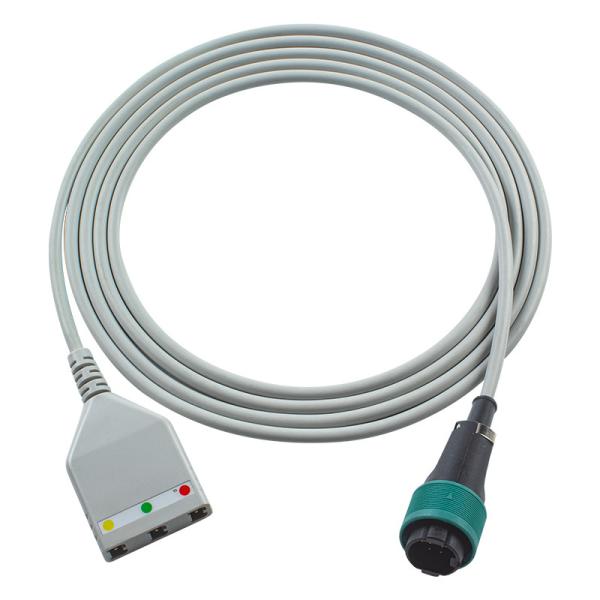 Buy cheap Saad 8Pin ECG Trunk Cable Saad Euro Style 3lead Cable 1.30M from wholesalers
