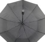 3 Folds 10 Ribs Windproof Fiberglass Frame Umbrella for Men