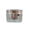 Buy cheap Heavy Weight Square Cosmetic Jar Acrylic Cream Containers 50g With Mirror Lid from wholesalers