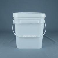 Buy cheap Food Safe 10 Litre Square Plastic Buckets With Handles Customized Color product