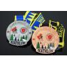Buy cheap Sublimated Ribbon Custom Sports Medals Athletics Medals For Canada Sports Skiing Events from wholesalers