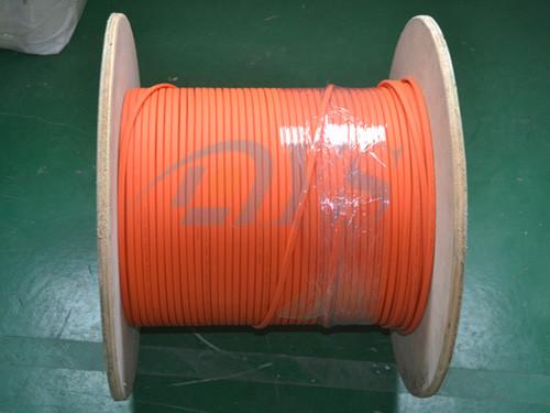 Quality Orange Duplex Flat Fiber Optic Cable , Indoor 62.5 / 125um Fiber Optic Patch Cord for sale