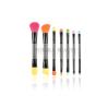 Buy cheap Colorful Synthetic Makeup Brushes Double End for Travel With Black Roll Case from wholesalers